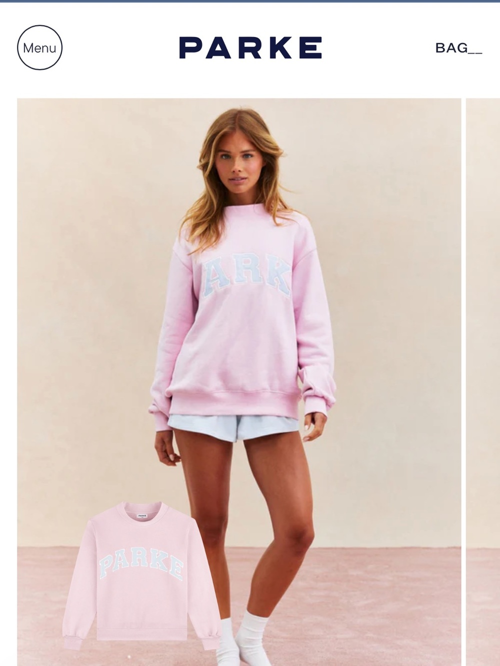 Parke Birthday drop Mockneck in Cupcake XXL